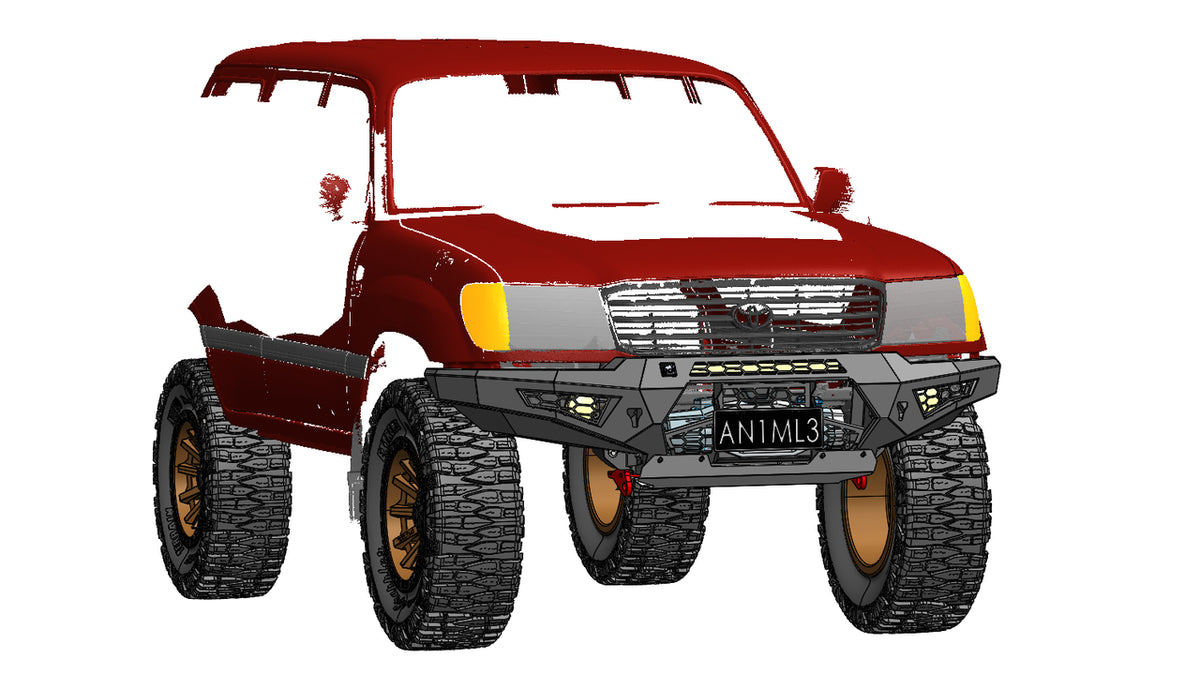 Predator bull bar to suit, Landcruiser 105 series 1998-2007