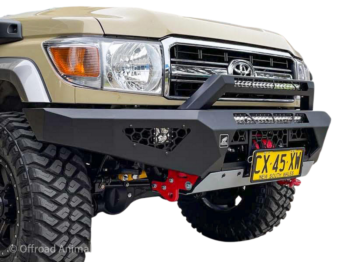 Predator Bull bar, Suitable for Toyota Land Cruiser 76, 78, 79 Series, 2007-2023
