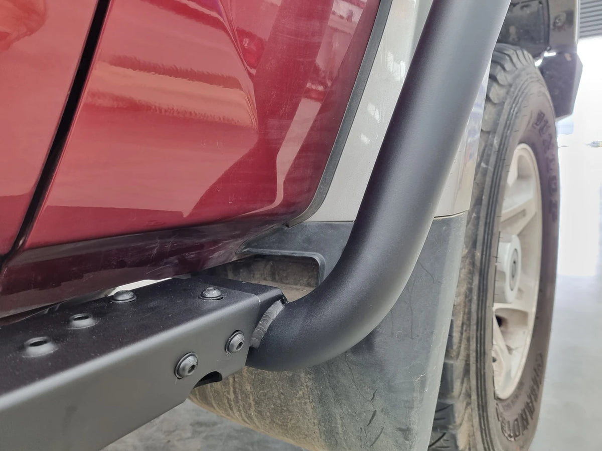 Rock Sliders with Scrub Rails, suitable for Single Cab Toyota Land Cruiser 79, 2017 to 2022