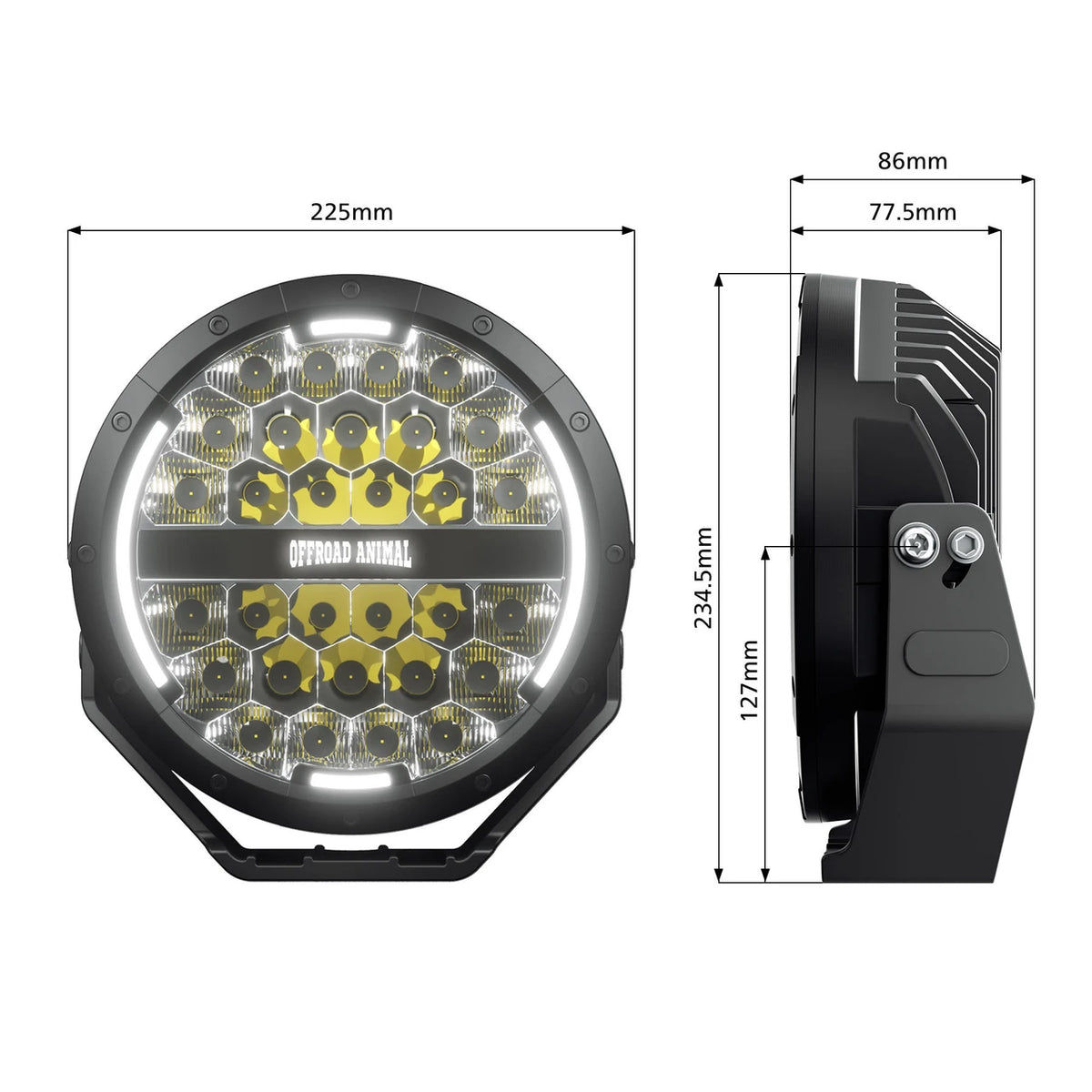 Offroad Animal Night Slapper 9 inch LED Driving Lights