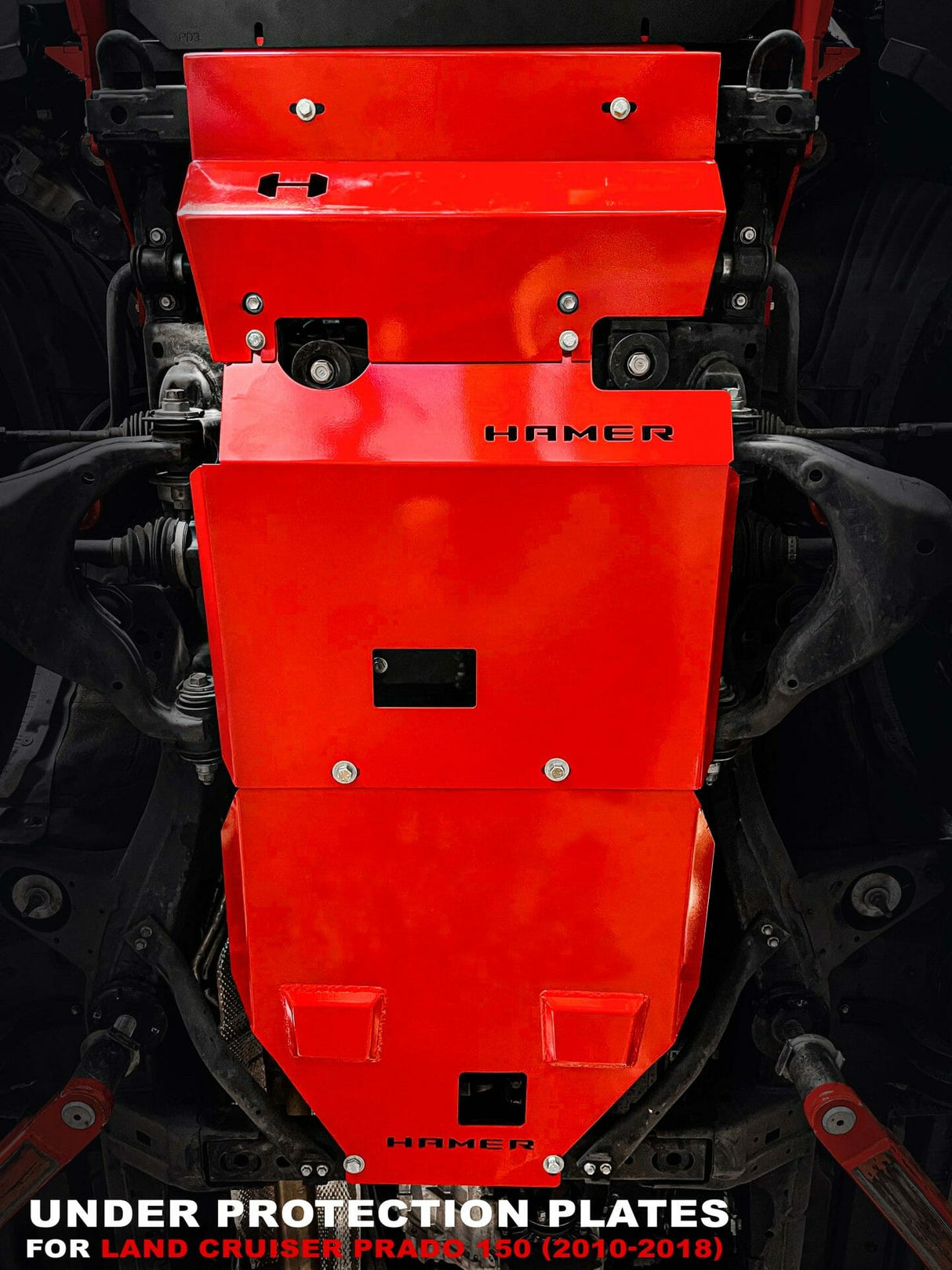 3 Piece under protection plate for Toyota Landcruiser Prado 150 Series (2009 – 2013)