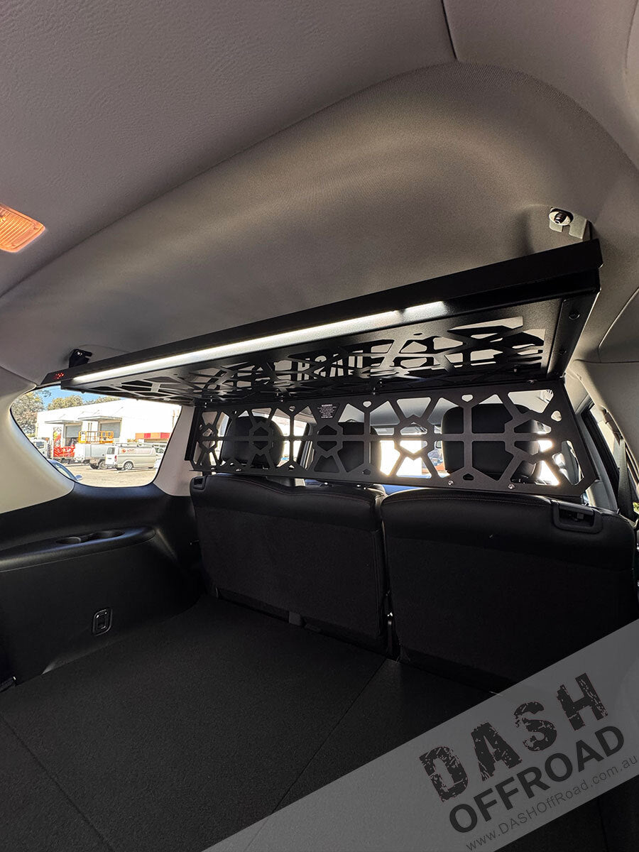 DASH Soft luggage shelf with integrated light