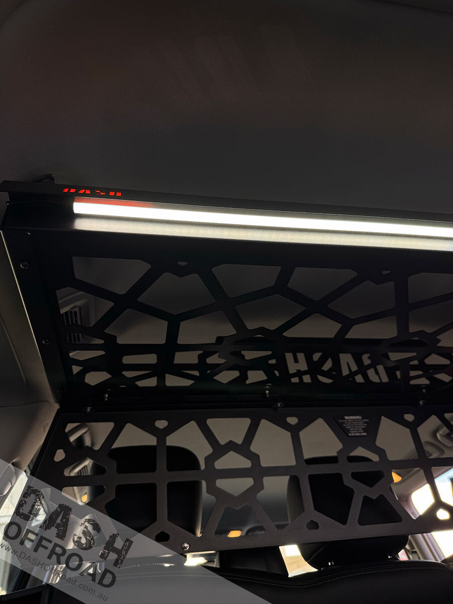 DASH Soft luggage shelf with integrated light