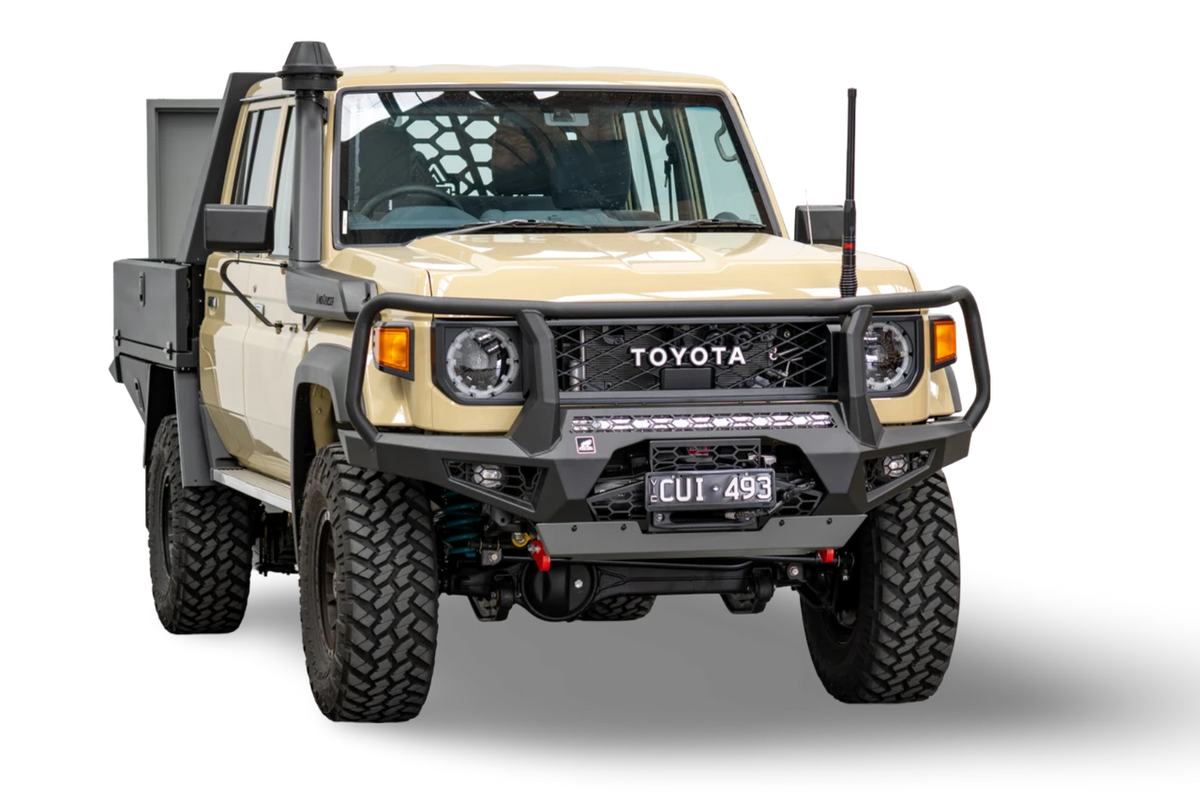 Toro Bull bar, Suitable for Toyota Land Cruiser (facelift) 76, 78, 79 Dual Cab, 2024 on