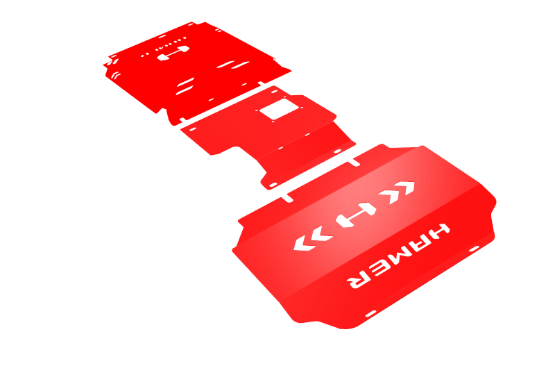 3 Piece under protection plate for Isuzu MU-X (2021 – Present)