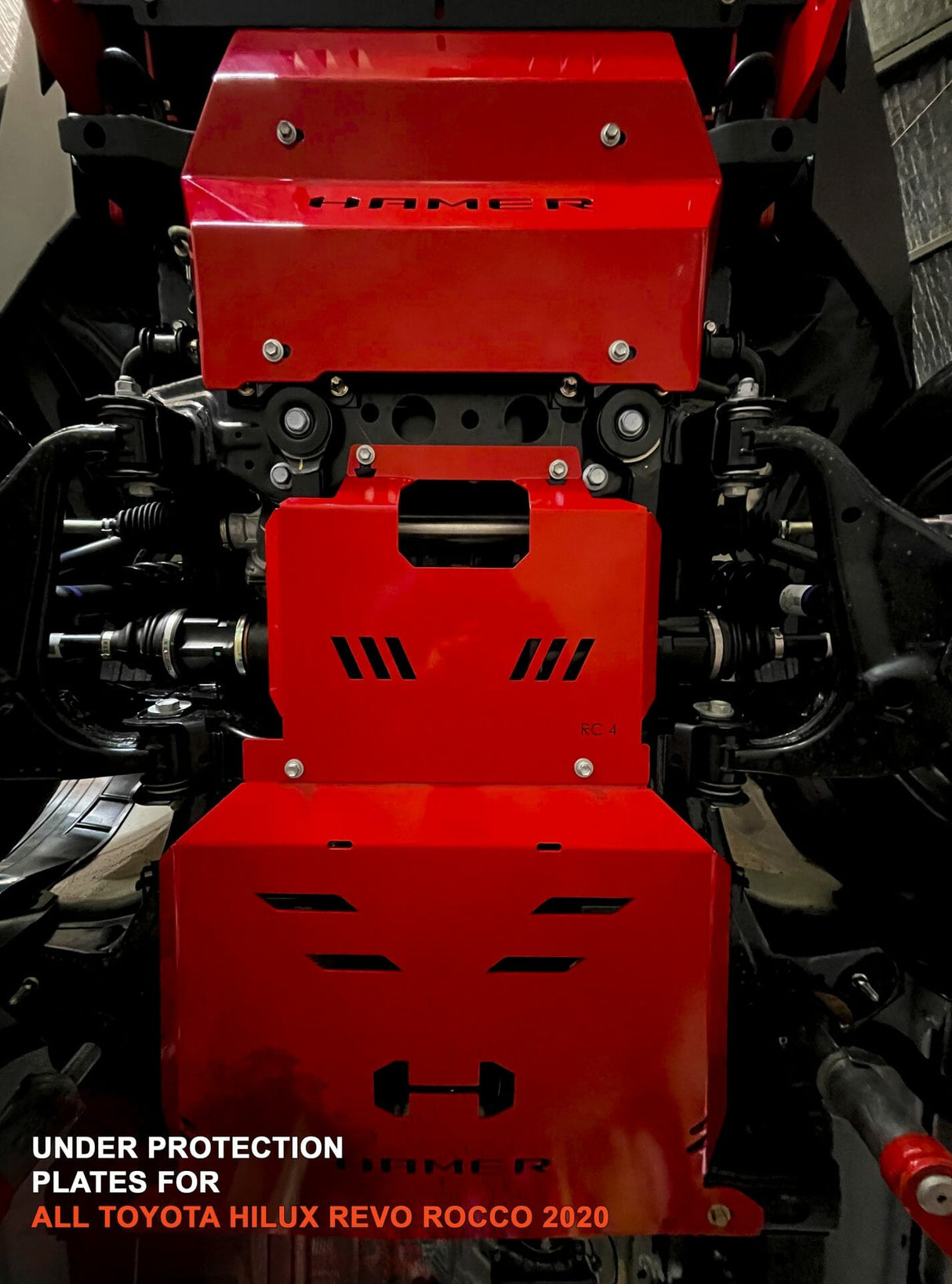 3 Piece under protection plate for Toyota Hilux (2020 – 2023)