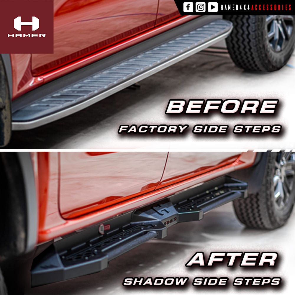 SHADOW SIDE STEPS FORD RANGER 2022 – present