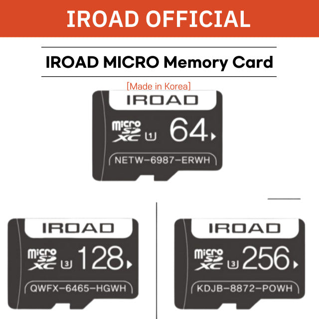 IROAD MicroSD Cards
