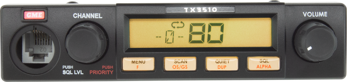 TX3510S 5 Watt Compact UHF CB Radio with ScanSuite™