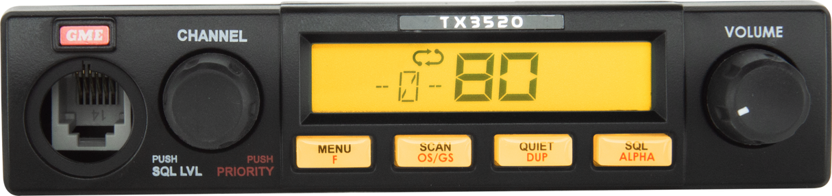 TX3520S 5 Watt Remote Head UHF CB Radio with ScanSuite™