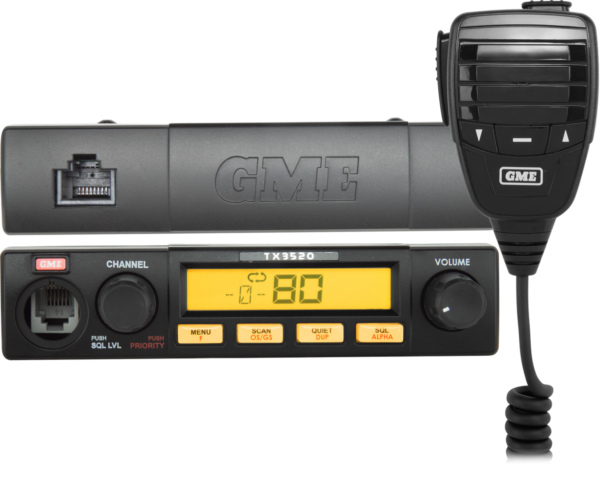 TX3520S 5 Watt Remote Head UHF CB Radio with ScanSuite™