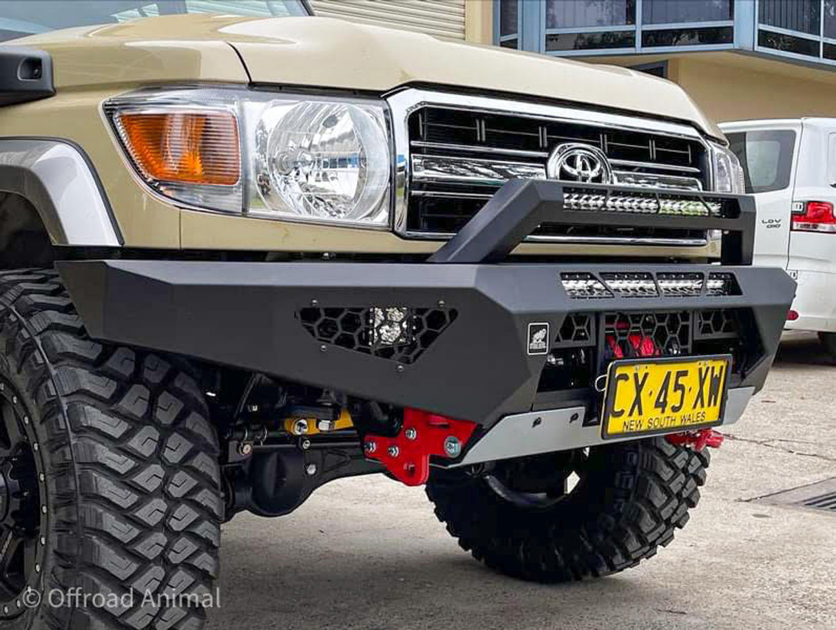 Predator Bull bar, Suitable for Toyota Land Cruiser 76, 78, 79 Series, 2007-2023