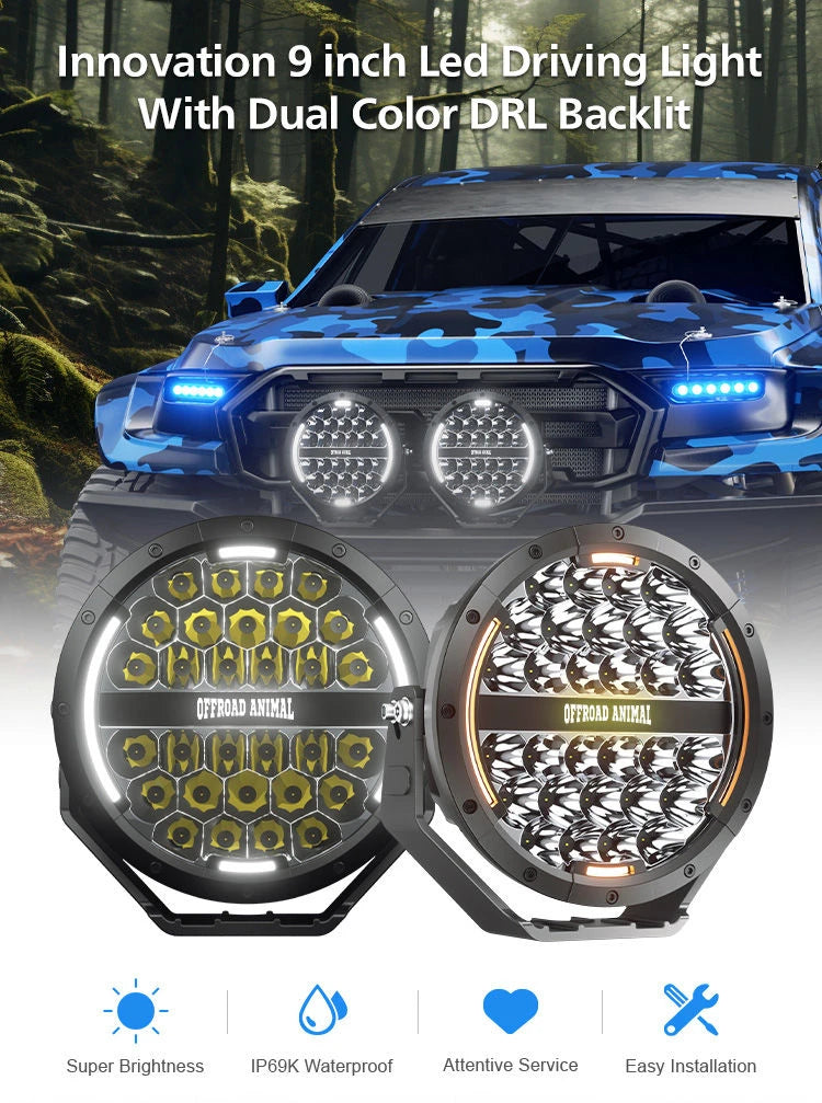 Offroad Animal Night Slapper 9 inch LED Driving Lights