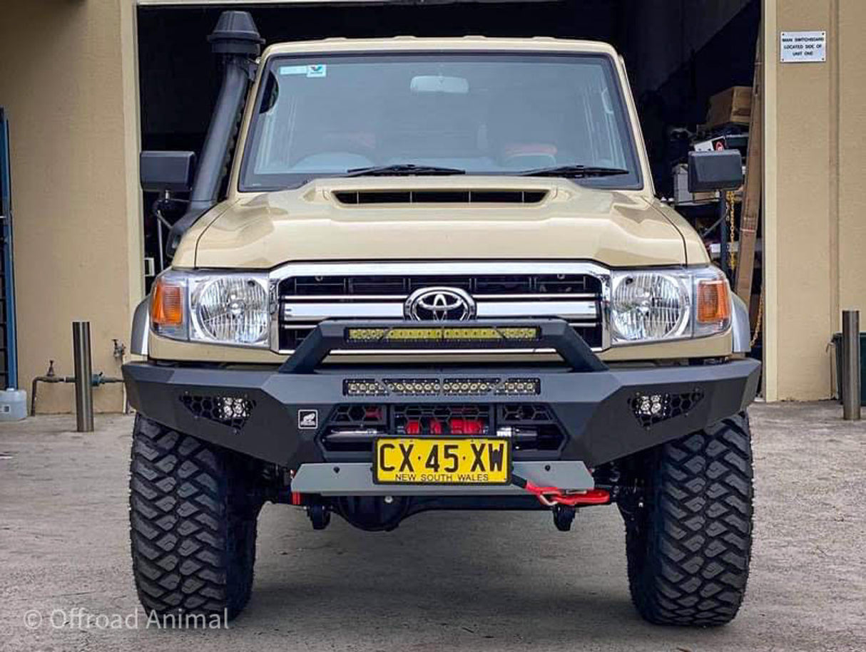 Predator Bull bar, Suitable for Toyota Land Cruiser 76, 78, 79 Series, 2007-2023