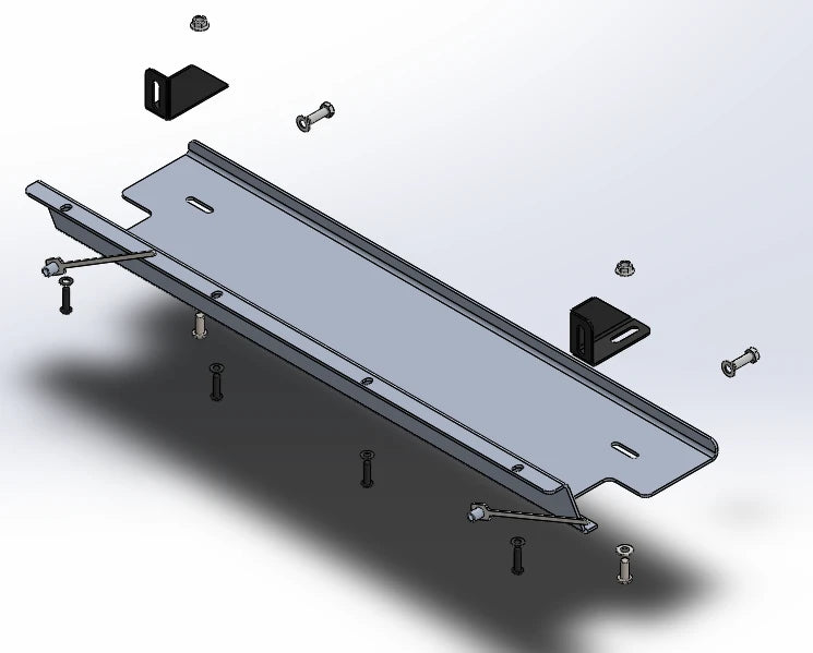 Skid plate, JK Wrangler Bull bar