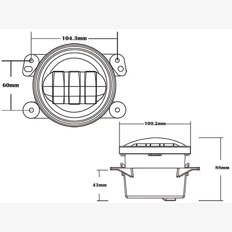 Offroad Animal Fog lights 4"