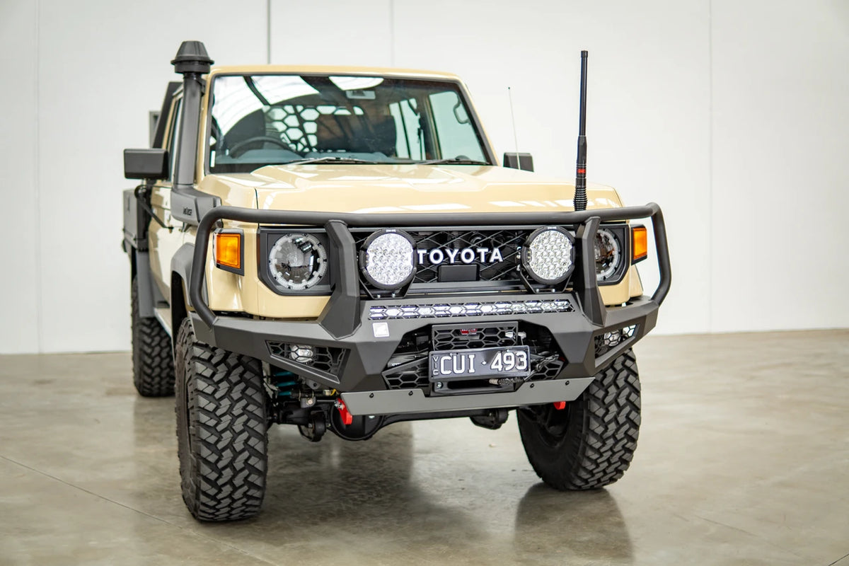 Toro Bull bar, Suitable for Toyota Land Cruiser (facelift) 76, 78, 79 Dual Cab, 2024 on