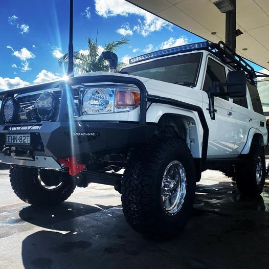 Rock Sliders with Scrub Rails, suitable for Toyota Land Cruiser 76 Series, 2007 on 2022
