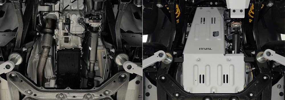 Aluminum Engine Transmission Catalytic Converter Bash Plate - Ineos Grenadier / Quartermaster (2023–Present)