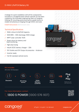 Isuzu D-MAX Lithium Battery Kit – 110Ah Cangoee Power Node with Smart Shunt & Solar