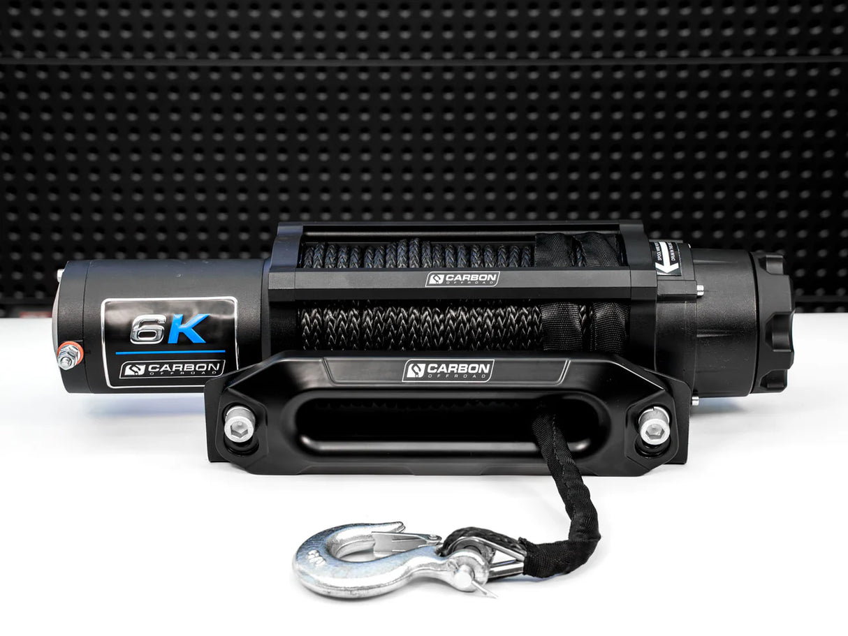 Carbon Offroad 6000lb ATV/Small 4x4 Winch - Long Drum