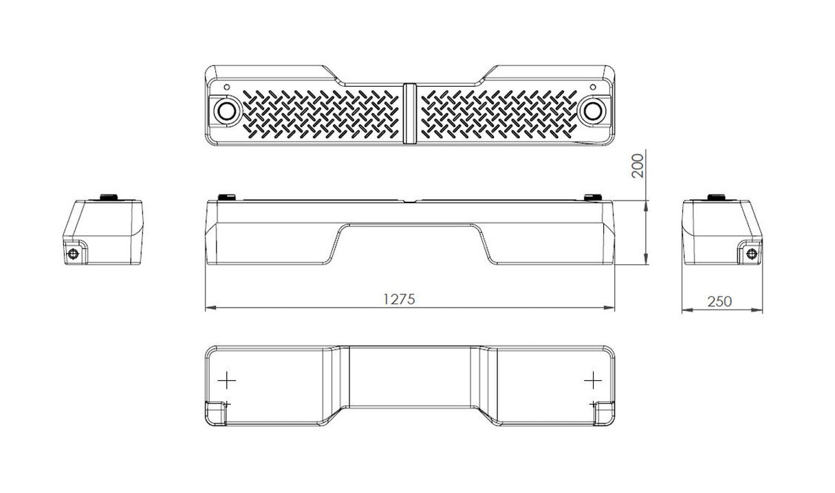 PAK Offroad Footwell wWatertank, Universal Fit