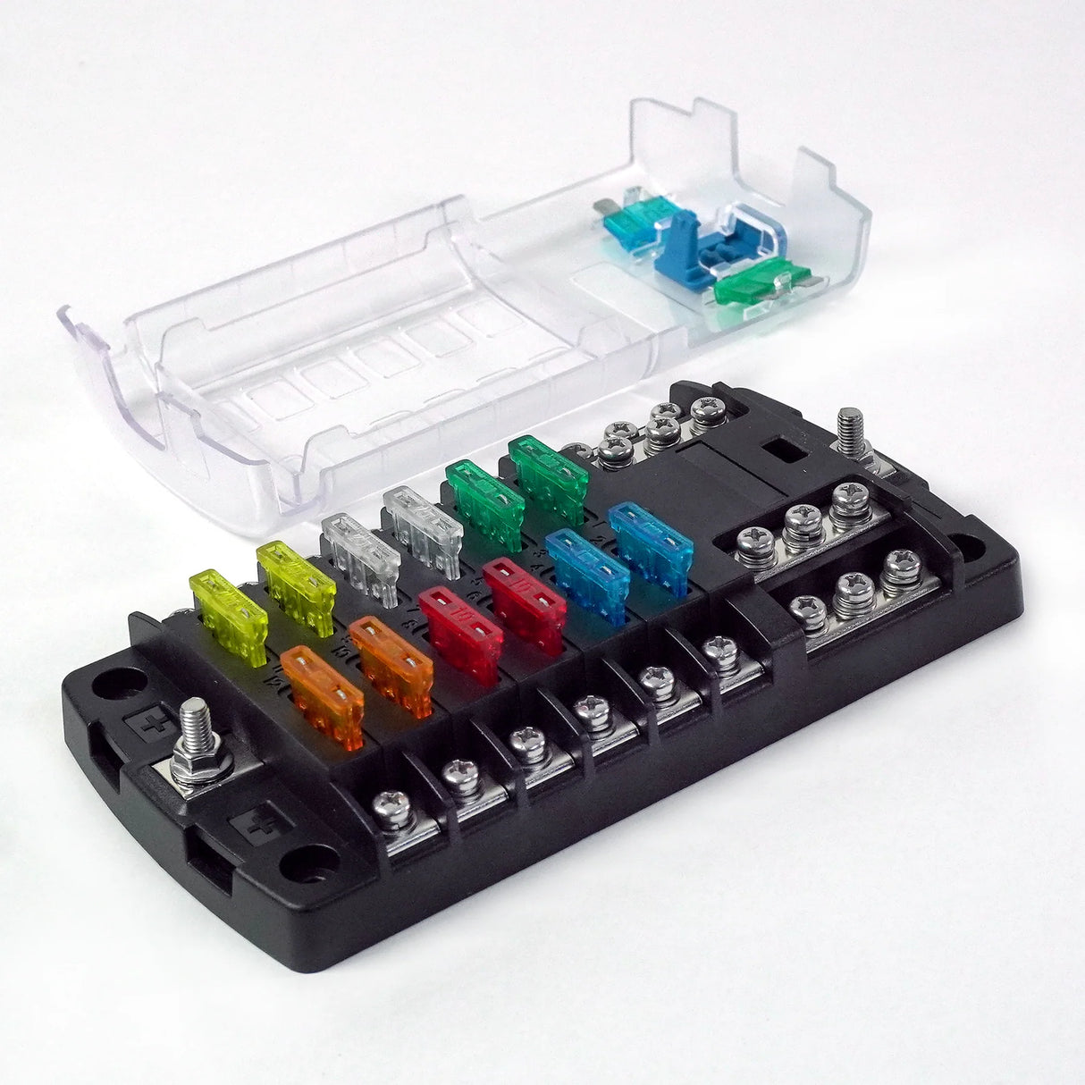 Shervey 12-Way Low-Current Fuse Block W/Neg