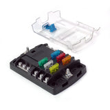 Shervey 6-Way Low-Current Fuse Block W/Neg