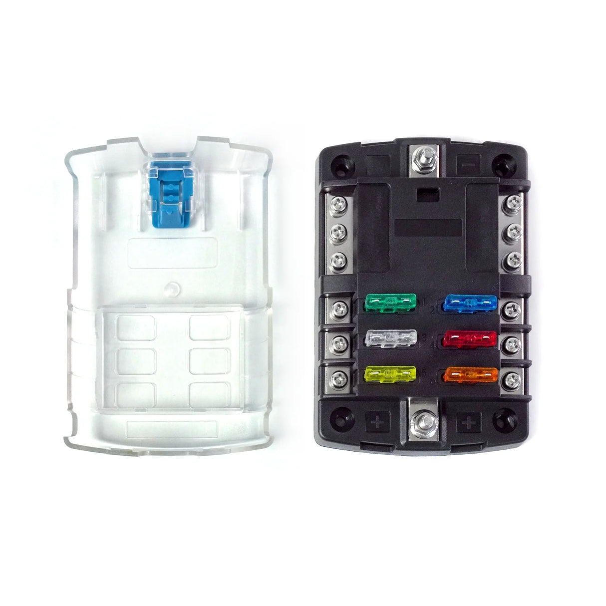 Shervey 6-Way Low-Current Fuse Block W/Neg