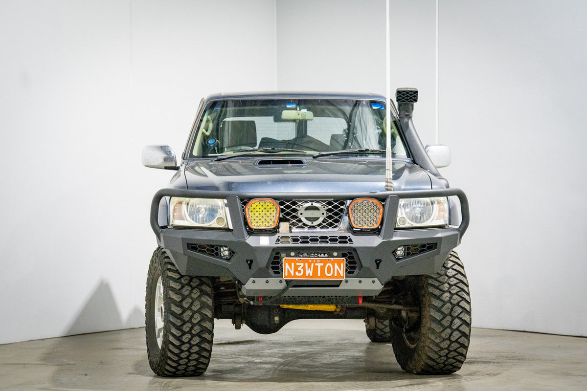 Cougar Bull bar suit Hi Mount winch, Nissan GU Patrol Y61, S4 2005-2016