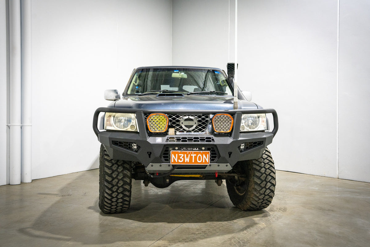 Cougar Bull bar suit Hi Mount winch, Nissan GU Patrol Y61, S4 2005-2016