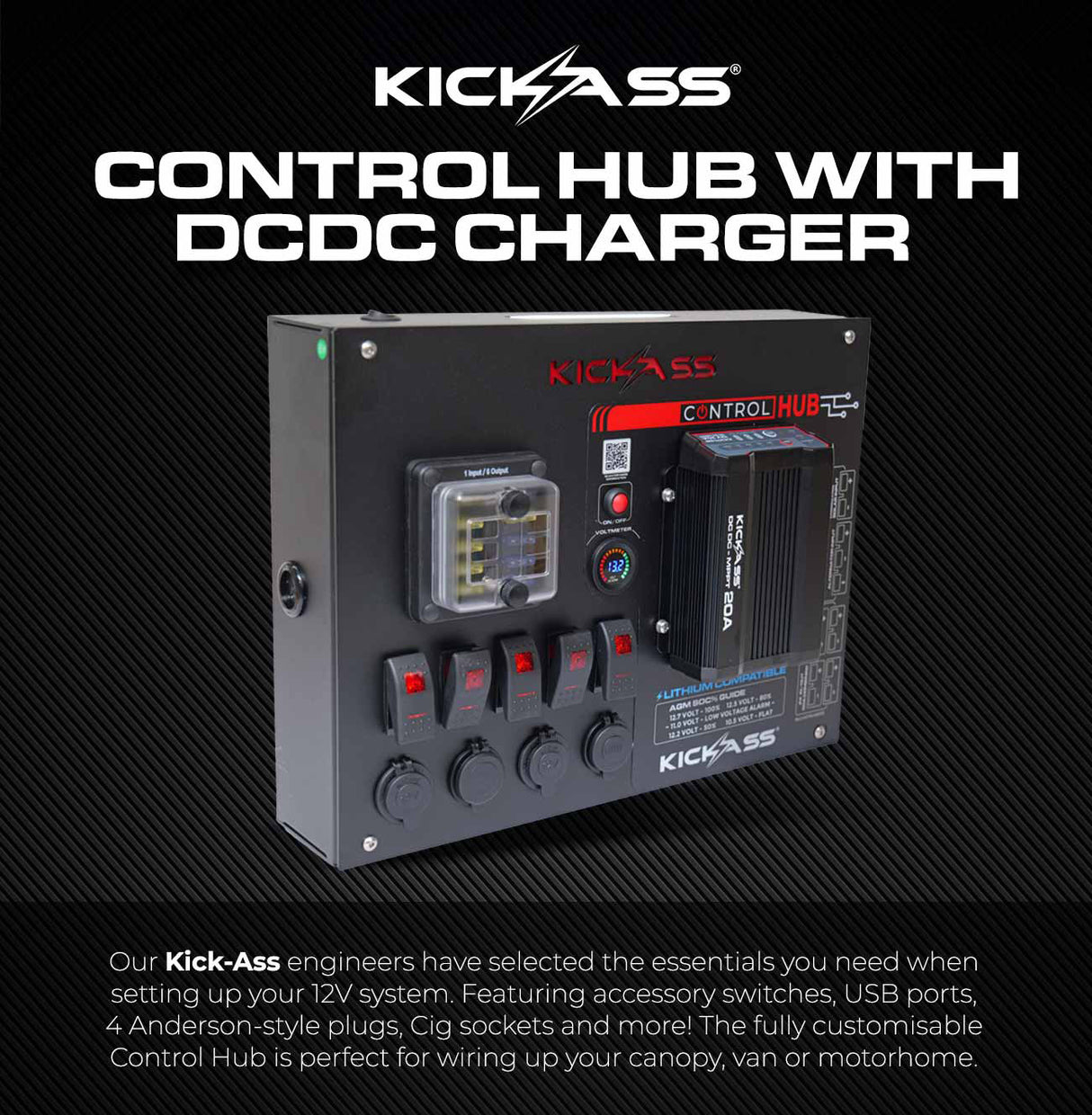 KickAss Control Hub with DCDC Charger