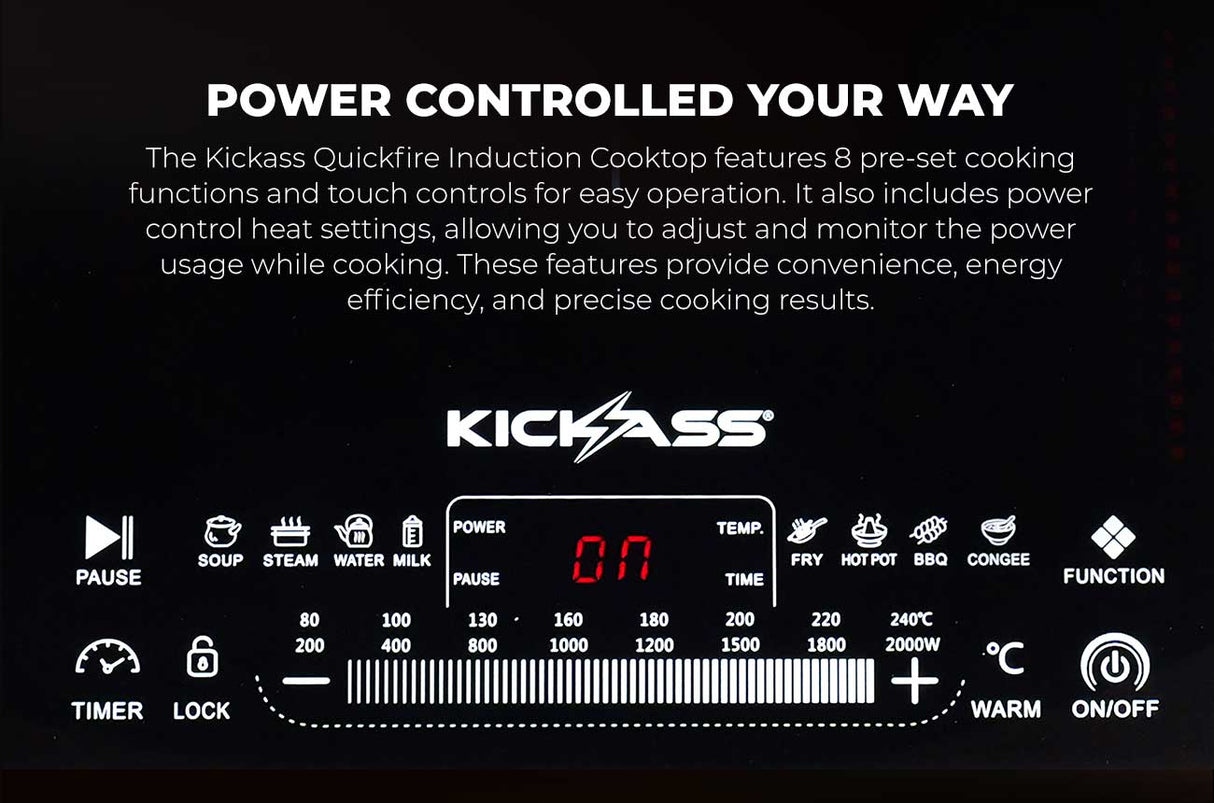 KickAss QuickFire Induction Cooktop