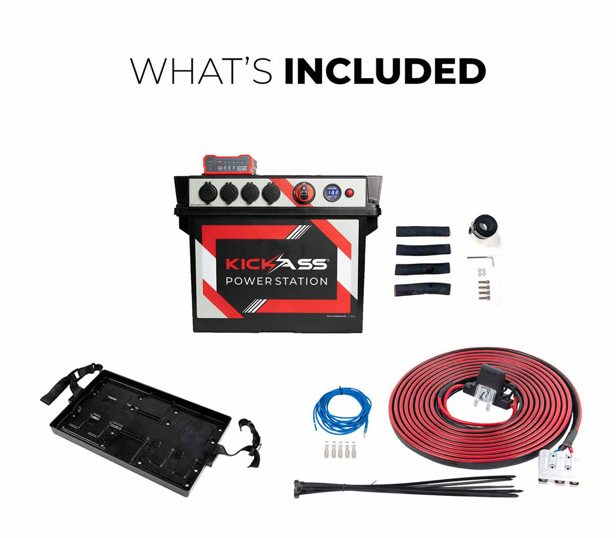 Battery Box With Integrated 20A DCDC Charger & Accessory Bundle