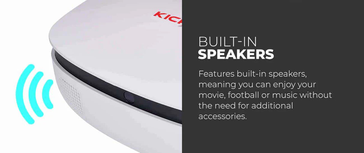 KickAss Projector & 100" Eyelet Screen Cinema Package