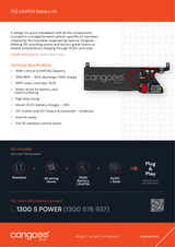 Y62 Patrol Lithium Dual Battery DIY Kit For Under Rear Floor LiFePO4 Battery Kit