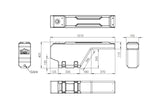 PAK Offroad Wheel Arch Tank, Water Tank 40lt, to suit Ute Tubs, Universal Fit