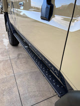 Rock Sliders with Brush Rails, suitable for Toyota Land Cruiser 79 and 78 Series, 2007 to current