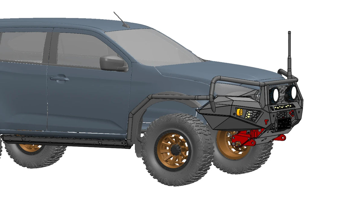 Brush Rails and rock sliders to suit Isuzu MU-X 2021 to current