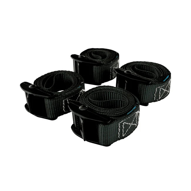 EvaKool 1m Fridge Tie Down Straps Black - 4 Pack