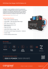 Ford Next Gen Ranger Lithium Battery Kit – 110Ah Cangoee Power Node with Smart Shunt & Solar