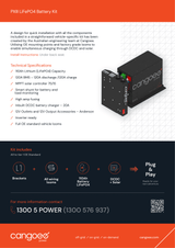 Ford PXIII Ranger Lithium Battery Kit – 110Ah Cangoee Power Node with Smart Shunt & Solar