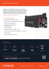 Toyota LC79 Series Lithium Battery Kit – 110Ah Cangoee Power Node with Smart Shunt & Solar